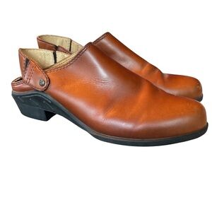 Ariat Ladies Brown Slip On Mules Western Style Size 10